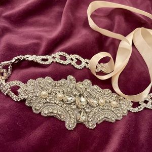 1920s Flapper Headpiece Headband Art Deco Costume Jewelry